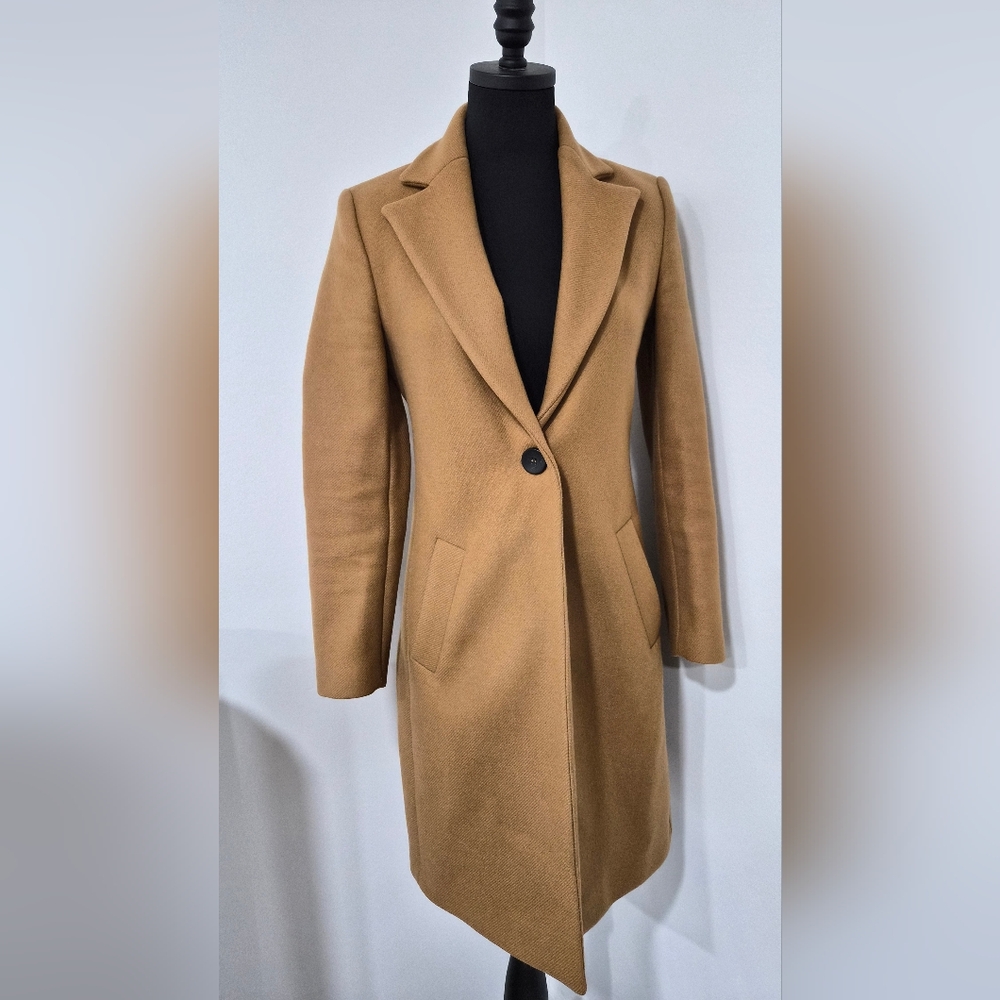 Zara Classic Camel Coat - Size XS